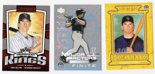 Buy Colorado Rockies Todd Helton S N Baseball Card Lot (RARE) by Donruss & Upperdeck RARE Cards