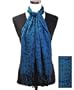 Stars Multi Color Viscose Scarf , Steel Blue