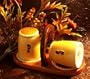 Western Silhouette Salt & Pepper Shaker with Holder