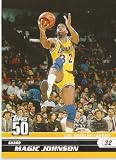 2007-08 (2008) Topps 50th Anniversary Limited Edition # 19 Magic Johnson / Los Angeles Lakers / NBA Basketball Trading Cards in a Protective Screw Down Display Case