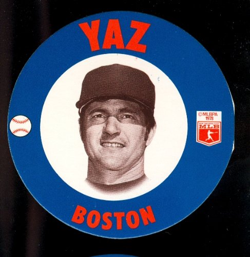 1978 Papa Ginos Baseball Card Disc Boston Red Sox Carl Yastrzemski