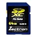 Zectron Digital 64GB SD XC SDXC Class 10 HD Memory Card For Casio Exilim EX-H20G Camera