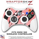 Zebra Stripes Pink Skin by WraptorSkinz TM fits XBOX 360 Wireless Controller (CONTROLLER NOT INCLUDE