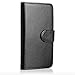 Vertical Black Premium PU Leather Wallet Pouch with Belt Clip for iPhone 6 (4.7