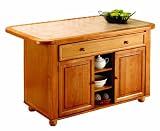 Sunset Trading CY-KI-TT-02-LO-SET - Kitchen Tile Top Island (Light Oak)