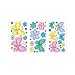 BUTTERFLY butterflies flower WALL APPLIQUES paper decor
