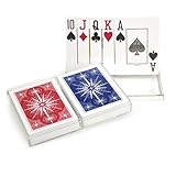 Gemaco Star Poker Index Cards, Red/Blue, Jumbo