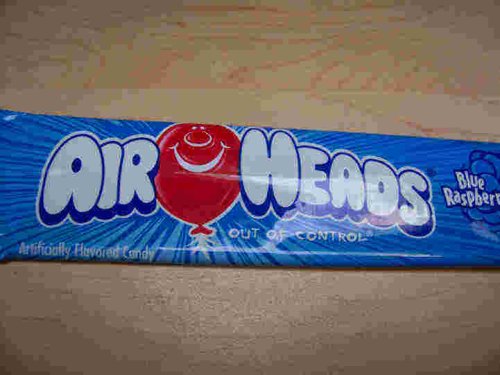 Candy Airheads, Blue Raspberry, 36 piece Box by Candy Zone
