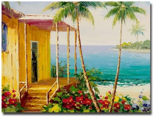 Trademark Fine Art Key West Villa by Master's Art Canvas Wall Art, 18x24-Inch