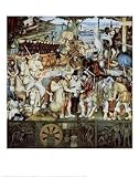 Disembarkation of the Spanish at Veracruz, Art Poster by Diego Rivera
