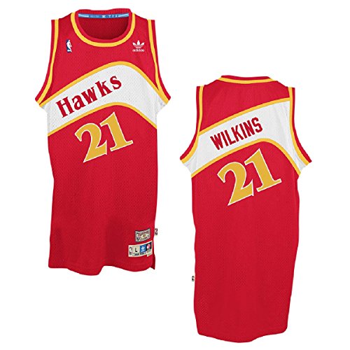 Dominique Wilkins Atlanta Hawks Adidas NBA Throwback Swingman Jersey - Red