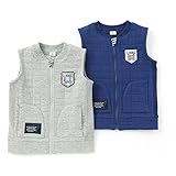 La Chiave(ラ キエーベ) ベスト (80～130cm) キムラタンの子供服 (53308x53508-163) グレー 100
