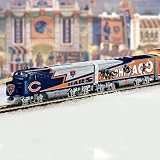 Collectible NFL Football Chicago Bears Express Electric Train Collection