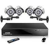 Zmodo 4CH H.264 Video DVR Security Surveillance Camera System With 4 Outdoor Night Vision IR Security Camera Without HD
