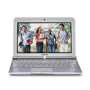 Toshiba Mini NB305-N410WH 10.1-Inch Frost White Netbook - 11 Hours of Battery Life