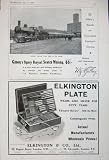 1907Gilbey Scotch Whisky Train Elkington Silver Cutlery