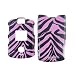 for Motorola RAZR V3 V3c V3m V3r V3e V3t V3i snap on hard cover faceplate PINK and BLACK ZEBRA PRINT design (many other designs available)