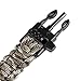 Gonex 550 Paracord Premium Paracord Bracelet with Fire Starter Military Survival Parachute Cord(British Woodland camo)