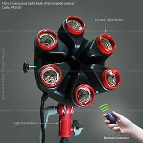 Linco Flora Fluorescent Light Bank with Remote Control PE9031