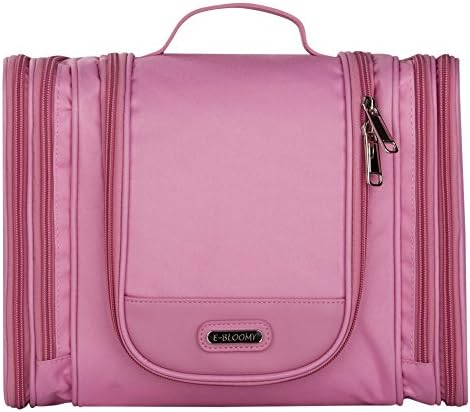 Toiletry Bag, E-BLOOMY Magical Series Pink Hanging Travel Toiletry Packing Organizer for Womens Large Capacity (Sweet Pink)