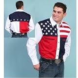 American Flag Shirt for the Patrotic Cowboy by Scully by AJ's Western Wear