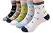 CHUNG Girls Boys 5 Pack Thin Cotton Crew Socks Cute Cartoon Design 1-9Y