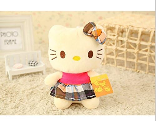 2015 new hot sell sitting height 18cm hello kitty plush toys pure pp cotton Stuffed Dolls Random color free shipping,SS0126
