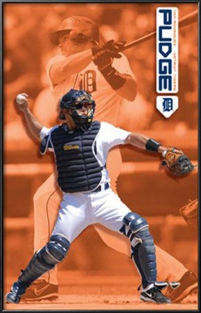 Detroit Tigers- Ivan Rodriguez Lamina Framed Poster Print, 22x34