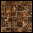 Emperdaor 2x2 POLISHED Mosaic Tiles on 12x12 Sheet for Backsplash, Shower Walls, Bathroom Floors