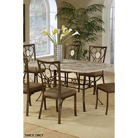 Brookside Rectangle Dining Table, 28.75Hx66W, BROWN PWDR COAT by Home Decorators Collection