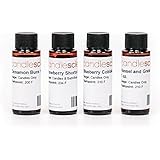 CandleScience Candle Scent Sweet Desserts Fragrance Sampler with 4 Bottles