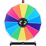 Yescom 24" Generation Ii Rainbow Prize Wheel w/ 14 Slots, Dry Erase Board & Tabletop Stand Fortune Spinning Game Carnival