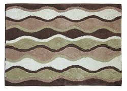 Park B.Smith Magic Plush Ripple 24 Inch by 40 Inch Bath Rug, Meadowood/Celadon