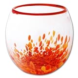 Nature Luminous Autumn Aquarium Glass Fish & Betta Bowl - 1 Gallon Hand Blown - Free Shipping