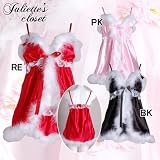 【St.Audrey Juiettes closet】ファー付き<strong>サンタ</strong>ベビードールセット