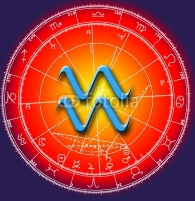Wallmonkeys Peel and Stick Wall Decals - Astrology Aquarius - 18
