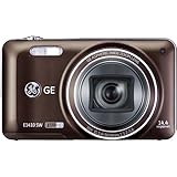 GE General Electric E1410SW Digitalkamera (14,4 Megapixel CMOS, 10-fach opt. Zoom, 7,6 cm (3,0 Zoll) Display, 28mm Weitwinkel, Optischer Bildstabilisator, High Speed Aufnahme, Full HD Video, Mehrfachbelichtung, HDR Pro, Nachführ Auto Fokus, 360° Panorama) braun