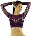 ToBeInStyle Women's Elastic Fishnet Long Sleeve Top