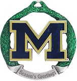 NCAA Michigan Wolverines Holiday Ornament