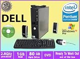 Fast Dell Optiplex Desktop Computer Pentium D Dual Core 2.8 Ghz 1g RAM 80gb Hard Drive DVD