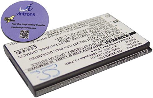 vintrons (TM) Bundle - Replacement Battery For HOLUX M1000, GPSlim236, GR236, M1000B, M1000C, + vintrons Coaster