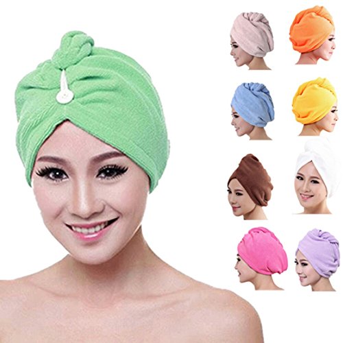 Towallmark(TM)Microfiber Bath Towel Hair Dry Hat Cap Quick Drying Lady Bath Tool