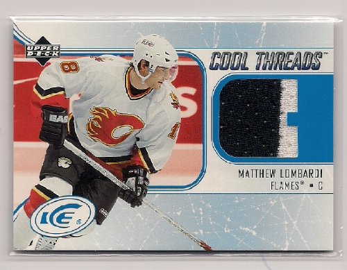 2005-06 Upper Deck Ice Cool Threads #CTML Matthew Lombardi - Calgary Flames (Piece of Authentic Jersey ) (Hockey Cards)