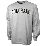 Colorado Buffaloes Ash Vertical Arch Long Sleeve T-shirt at Football Fanatics
