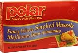 MW Polar Fancy Whole Smoked Mussels, 3-Ounce Packages (Pack of 24)
