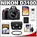 Nikon D3100 Digital SLR Camera & 18-55mm VR Lens with 16GB Card + Filter + Case + Accessory Kit