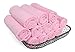 SALBAKOS Luxury Turkish Washcloths for Your Body - 12 Piece Set of Face Towels for Drying Face, Made with 100% Turkish Cotton, Absorbent & Comfy | 13