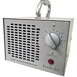 Fresh Air Commercial Air Purifier Ozone Generator 3500mg Cleaner Deodorizer (Silver)