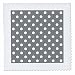 3dRose qs_24682_10 Grey and White Polka Dot Print-Quilt Square, 25 by 25-Inch