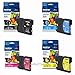 Brother LC61 Ink Cartridge (Black, Cyan, Magenta, Yellow, 4-Pack) in Retail Packaging